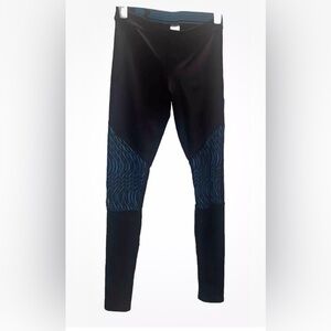 Under Armour Leggings Heat Gear Size Small Blue And Black